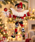 Elfo Natalizio Harlequin Jester Fairy Edizione Limitata – Goodwill by Mark Roberts, 50cm in ambientazione natalizia