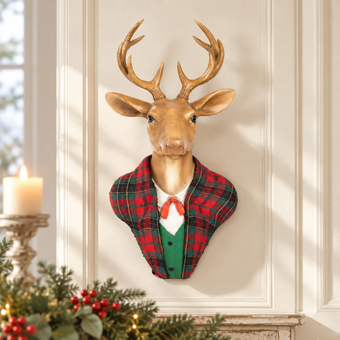 Gentleman Deer Head Goodwill 34,5 cm ambientato a parete