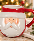 Tazza babbo natale in ambientazione natalizia