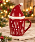 Tazza santa in ambientazione natalizia