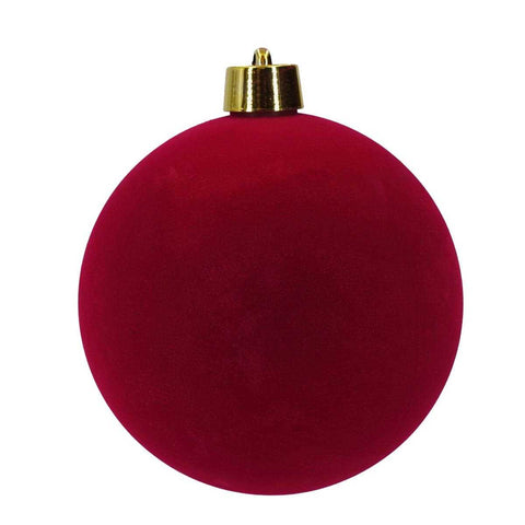 Palla di Natale in Velluto Bordeaux Ø25 cm, Ø40 cm – Decorazioni Natalizie Eleganti