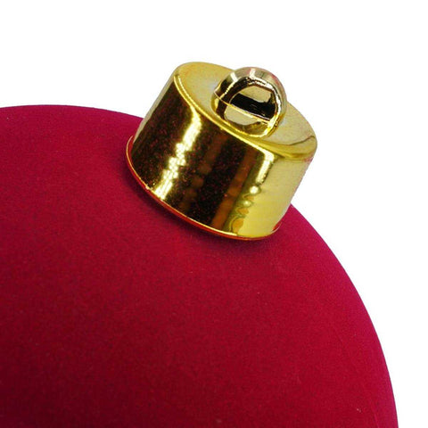 Bola navideña de terciopelo burdeos Ø25 cm, Ø40 cm – Elegantes decoraciones navideñas