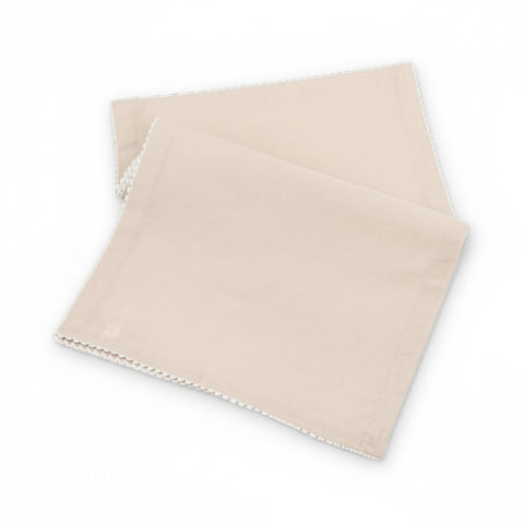 Table Runner in Tessuto Beige Shabby Chic - 45x145cm
