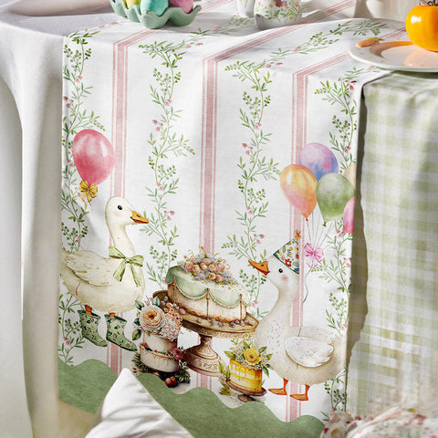 Runner Paperina in cotone - 47x140 cm