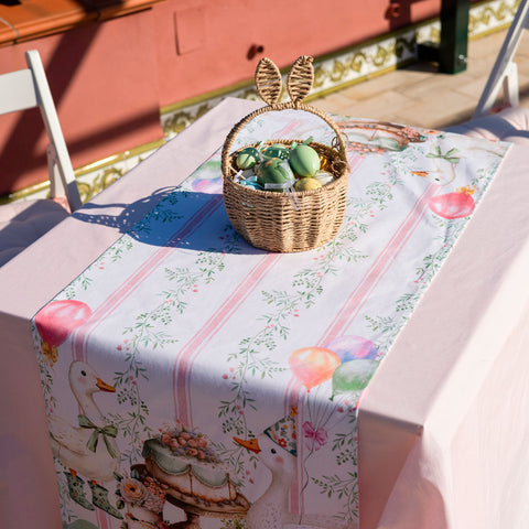 Runner Paperina in cotone - 47x140 cm