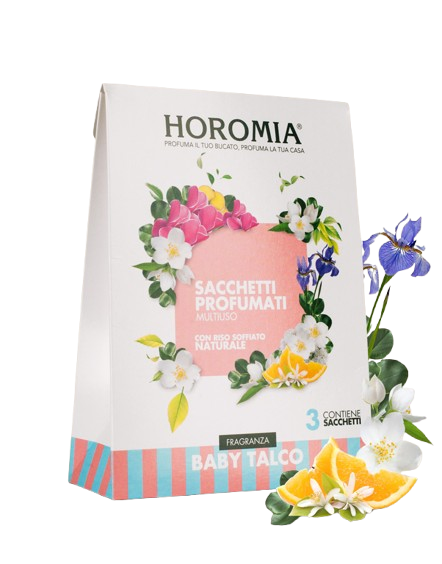 MULTIPURPOSE SCENTED BAGS FRAGRANCE BABY TALC HOROMIA