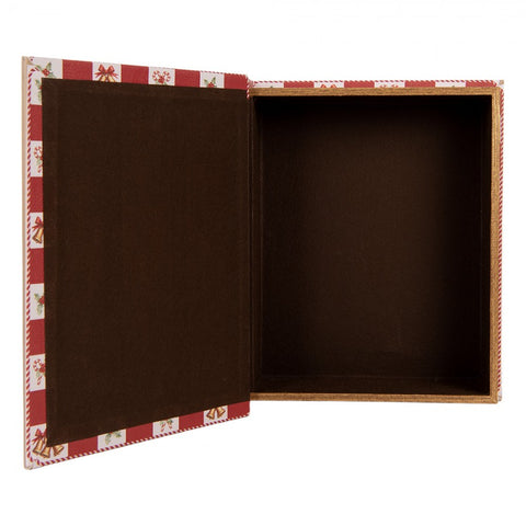 Set 3 Scatole Libro Natalizie Cavallo a Dondolo - Clayre & Eef, 27x22x7 / 22x17x6 / 17x12x4cm