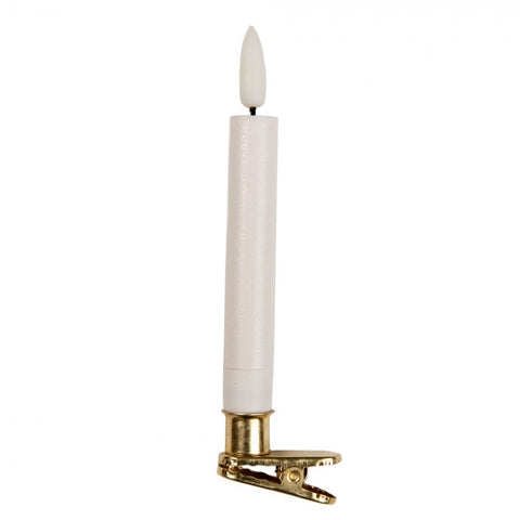 Set 10 Candele LED per Albero di Natale (con Telecomando) - Clayre & Eef, Ø 2x14 cm