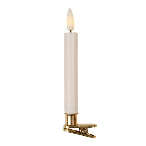 Set 10 Candele LED per Albero di Natale (con Telecomando) - Clayre & Eef, Ø 2x14 cm