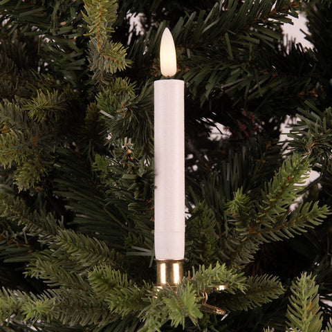 Set 10 Candele LED per Albero di Natale (con Telecomando) - Clayre & Eef, Ø 2x14 cm