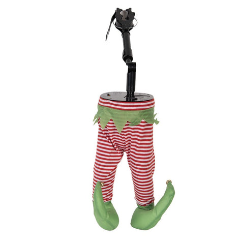 Decorazione Natalizia Gambe Animate di Elfo per Albero - Clayre & Eef,  30x13x54cm