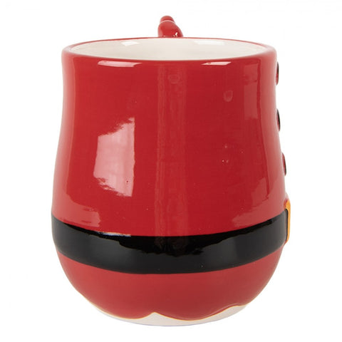 Tazza Natalizia Babbo Natale in Ceramica - Clayre & Eef, 400ml, 13x9x11 cm