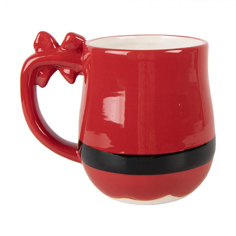 Tazza Natalizia Babbo Natale in Ceramica - Clayre & Eef, 400ml, 13x9x11 cm