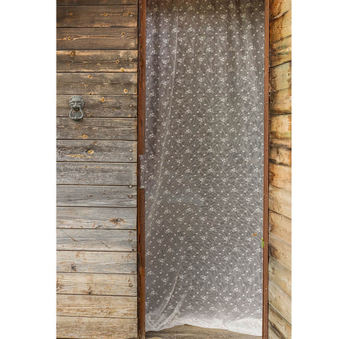 Coppia Tende Anemone in Pizzo con Rouche 140x290 – Varianti Bianco e Beige