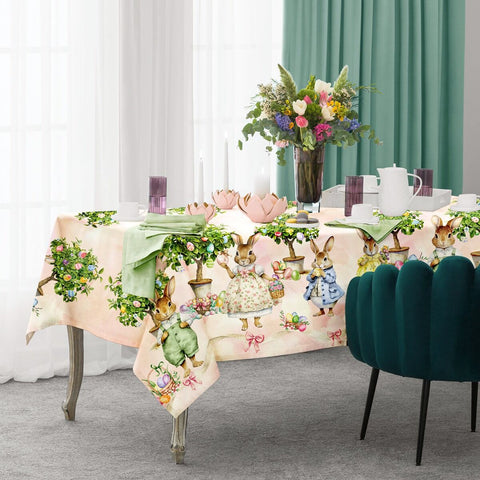 Tovaglia Albero delle Uova - Stile Shabby Chic (155x180 cm)