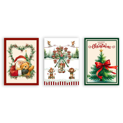 Strofinaccio Natalizio Digitale Decoro 50x70 cm in Cotone – 3 Varianti