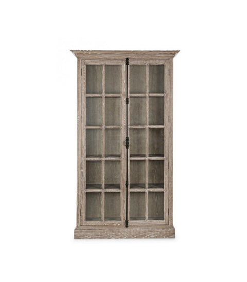 Vetrina Columbia con 2 Ante in Legno di Frassino - 120x42x210 cm