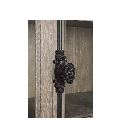 Vetrina Columbia con 2 Ante in Legno di Frassino - 120x42x210 cm